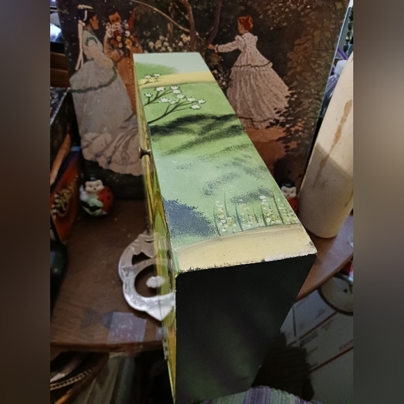 🏠🏡Handmade Wooden Key Box🔓🏖🏜🏝🏞Size 13.5"×10.5"×3.5",Handpainted. - Picture 2 of 12